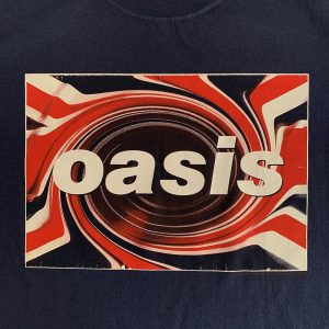 oasis union jack t shirt